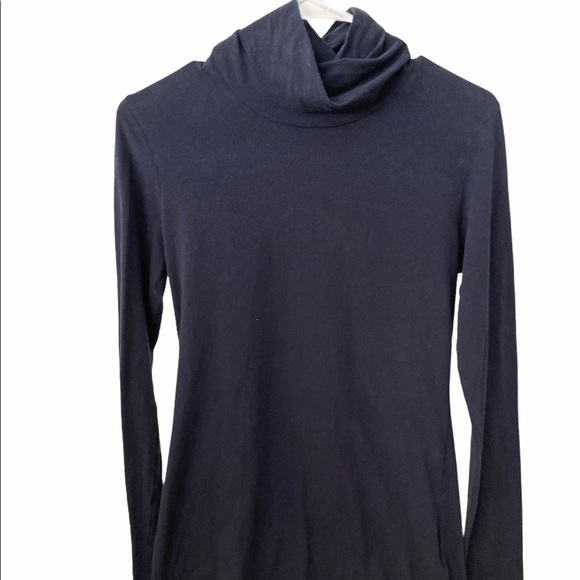 James Perse Blue Turtle Neck Long Sleeves Sweater Top - Picture 1 of 2